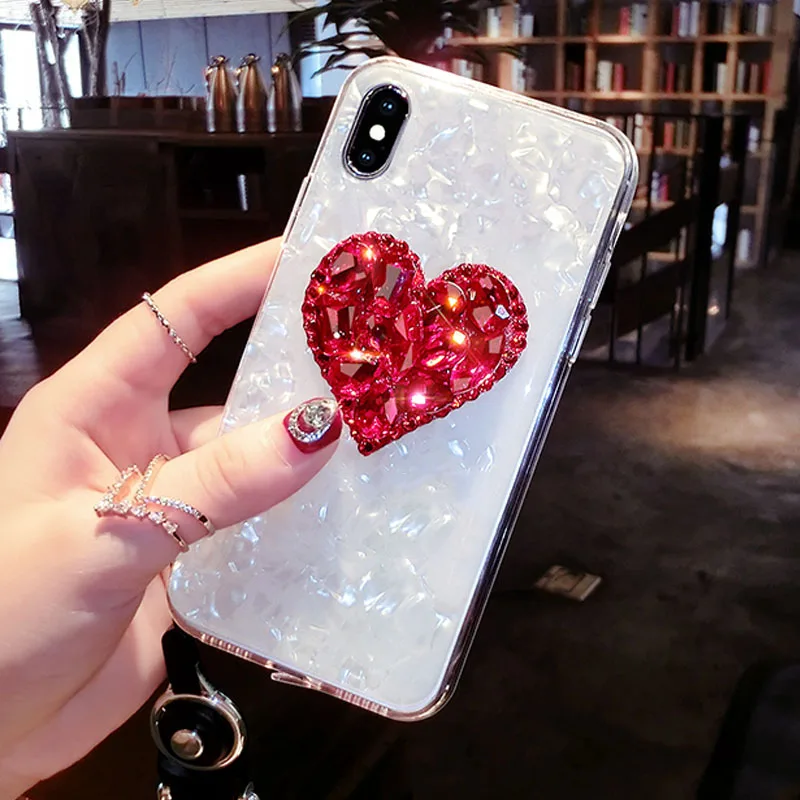 Мягкий чехол для телефона iPhone 12 Mini 11 Pro Max 8 7 6S 6 Plus X XS MAX XR SE 2020 чехлы Алмазный с