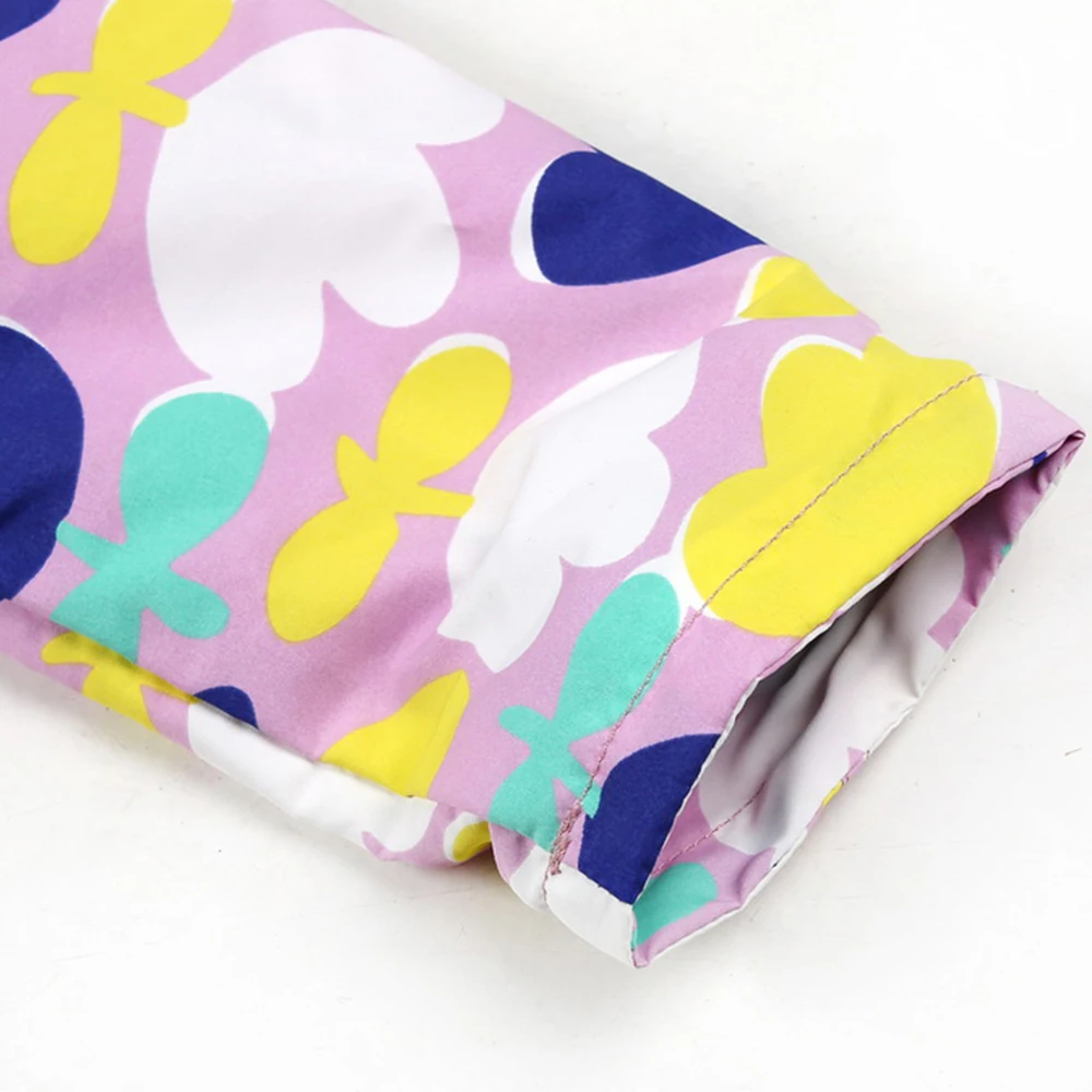 M32 весенне-осеннее модное тонкое пальто с фиолетовыми цветами детские топы