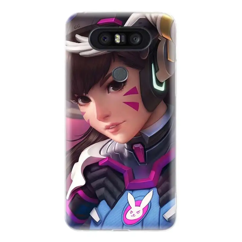 Overwatchs OW D. VA Мягкий ТПУ Fit чехол для телефона LG V40 G6 G7 Q6 Q8 Q7 G5 G4 V30 V20 V10 K8 K10 2018 2017 по