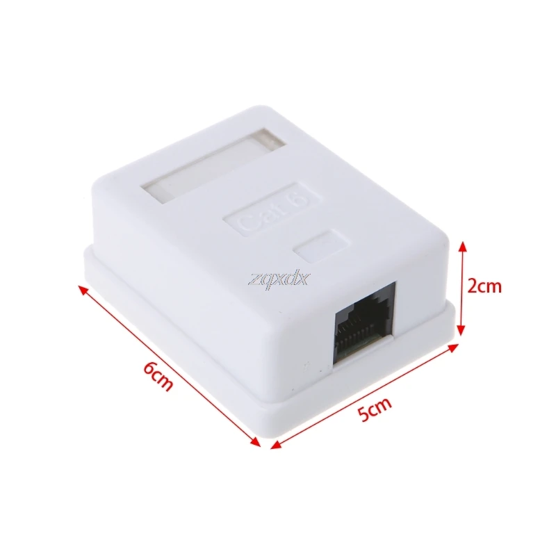 

Cat6 RJ45 8P8C UTP Unshielded Single Port Desktop Mount Box Whosale&Dropship