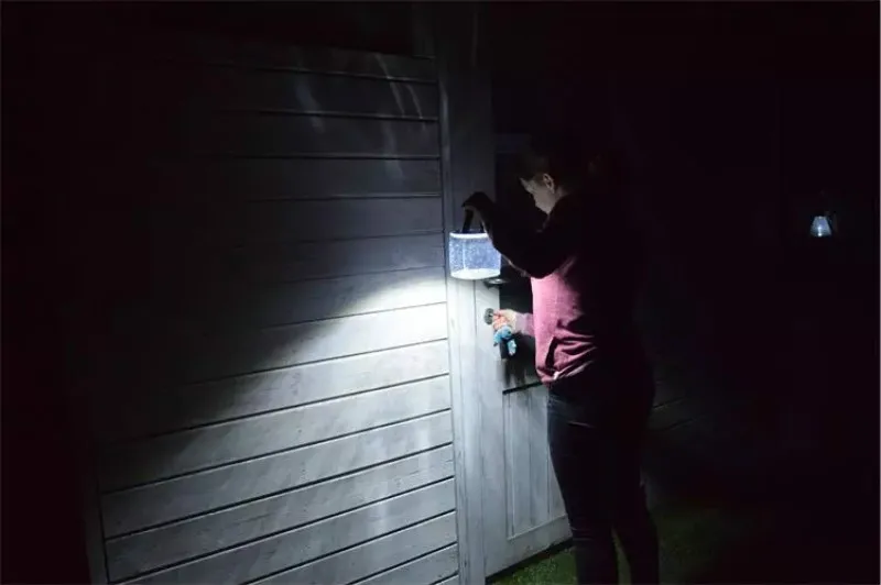 Открытый 10LED кемпинг на солнечной энергии складной надувной портативный светильник лампа для сада двора солнечный светильник на открытом воздухе