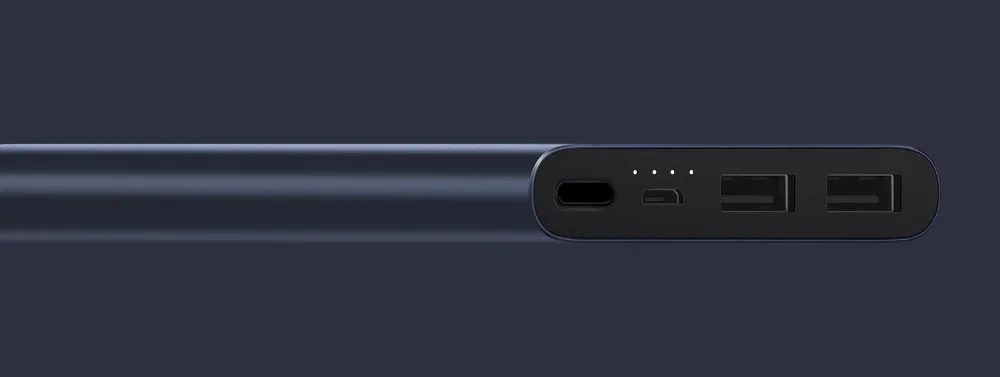 Xiaomi Mi 10000 мАч Внешний аккумулятор 2i внешний аккумулятор 18 Вт Быстрая Зарядка Внешний аккумулятор 10000 PLM09ZM с двойным USB выходом для телефона