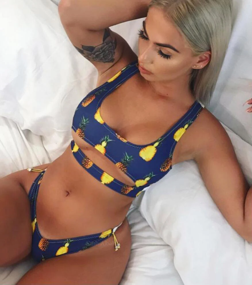 bikini set 2019 Printed split Sexy swimsuit women's swimming suit separate female swimsuits fused |