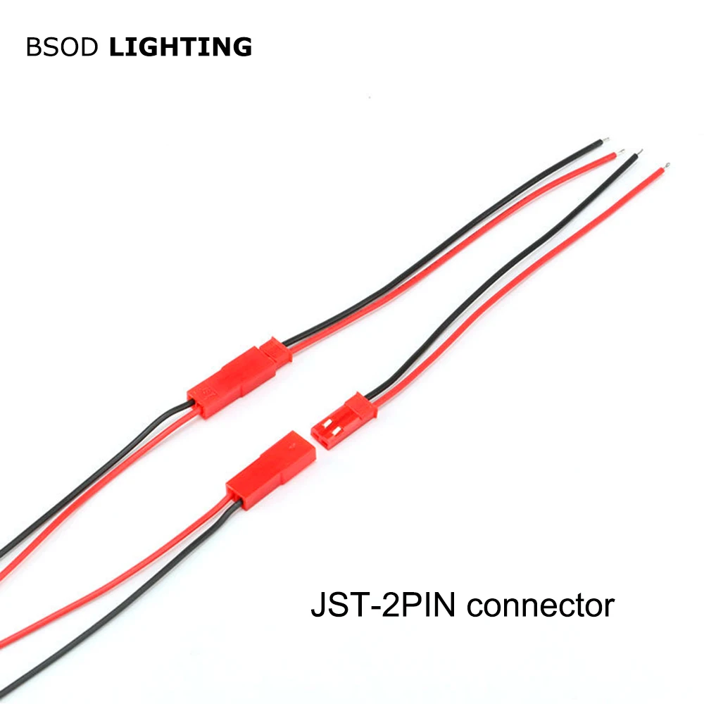 BSOD 10 пар Led светильник разъем JST 2PIN штекер мужской и женский 20 AWG кабель провода разъем для светодиодные ленты светильник RC батарея