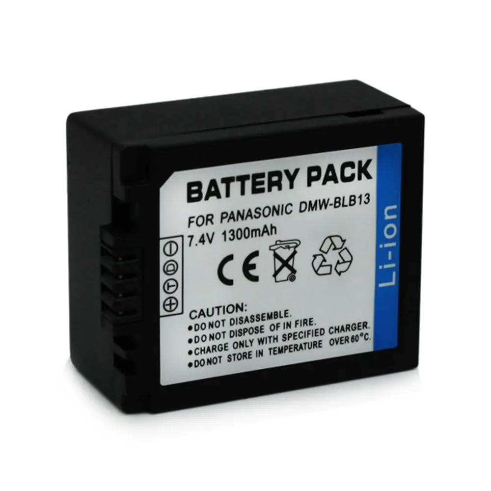 Аккумулятор WHCYonline для камеры Panasonic Lumix 1300 мА/ч батарея BLB13 G1 GH1 G10 G2 1 8 8|camera battery|battery