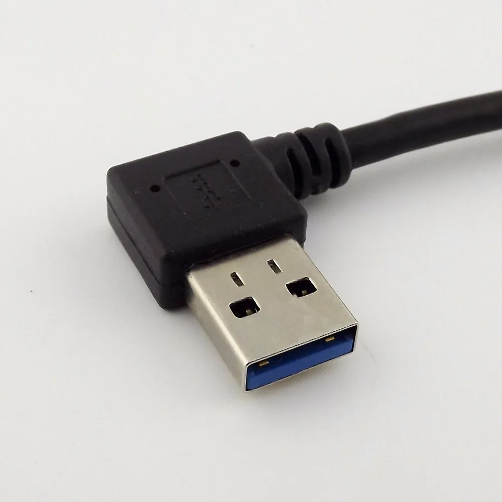 Адаптер для передачи данных USB 3 0 1 шт. с левым угловым штекером A микро углом B