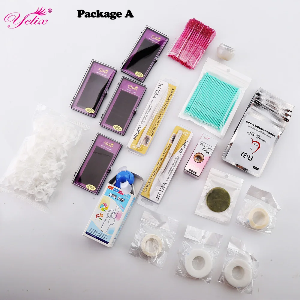 Professional Makeup Eye Lashes Tools kit Natural False Eyelash Extension Tool Mink eyelashes Beauty set 12 kinds | Красота и здоровье