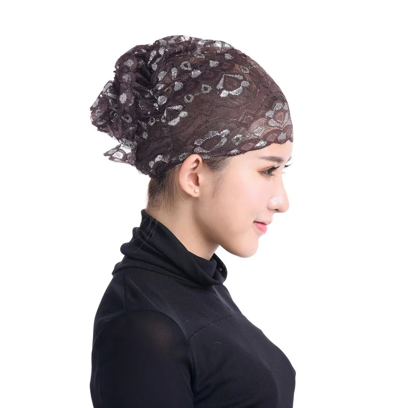 12 видов цветов стильные кружевные мусульманские исламские женщины головной убор