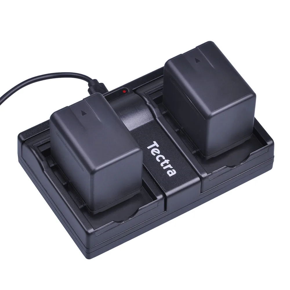 Аккумулятор Tectra 1 шт. 3900 мА/ч для VW VBT380 Panasonic V380 V800 батарея + USB двухканальный