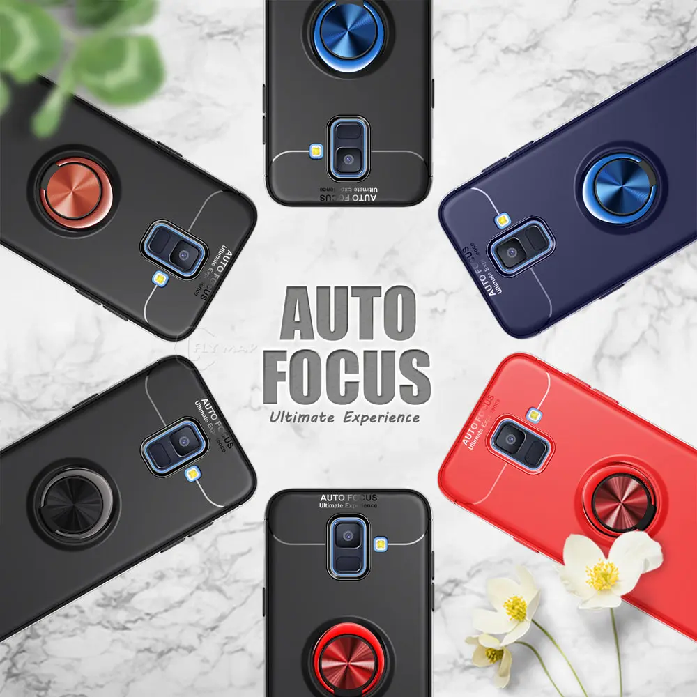 Soft Silicone Case for Samsung Galaxy A6 A600FN Invisible Bracket Phone Cover A 6 SM-A600FN SM-A600FN/ds SM A600FN/ds Capa