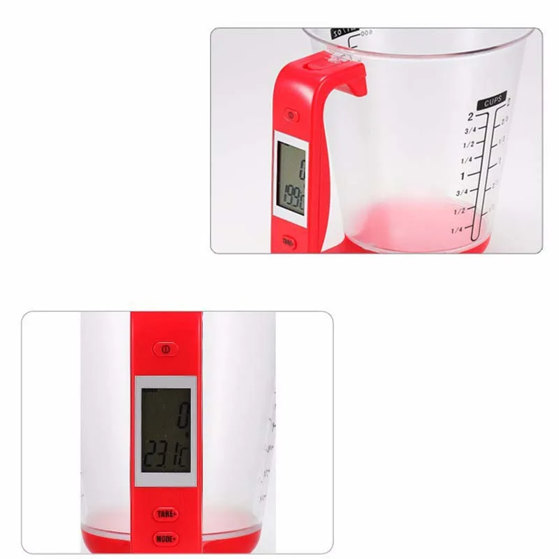 Модные многофункциональные электронные мерные чашки с ЖК дисплеем чашка для