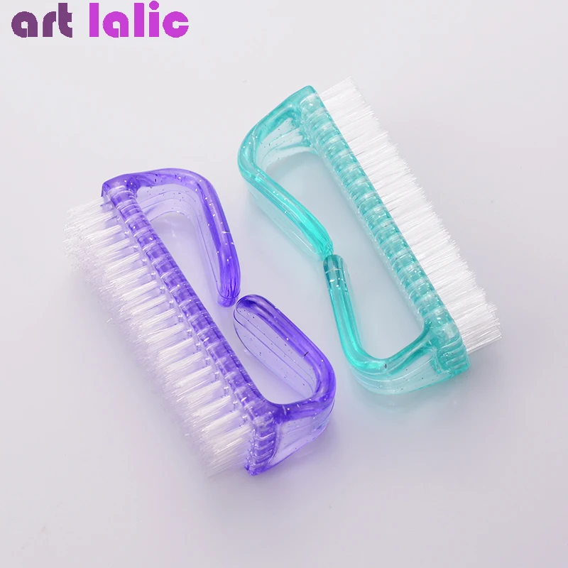 Пластиковая кисть для маникюра и педикюра инструменты очистки ногтей Мягкие