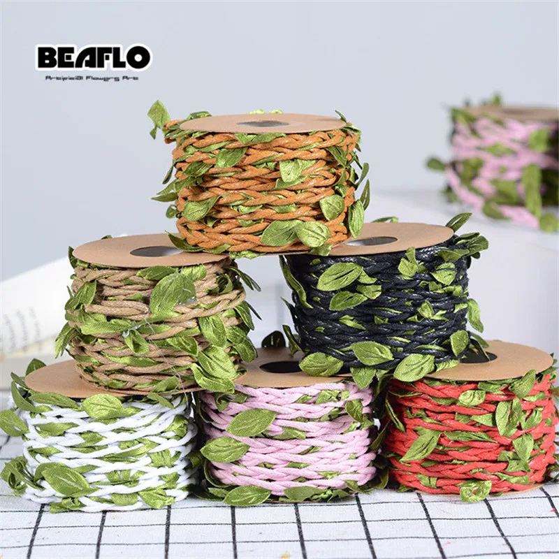 10 м/лот искусственная фотография шнур листья для свадебного украшения сделай сам