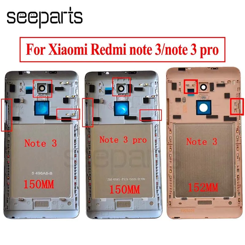 Для Xiaomi Redmi Note 3 150 мм/152 мм чехол для аккумулятора Redmi Note 3 Pro задняя крышка для аккумулятора чехол для двери Global/Special Edition