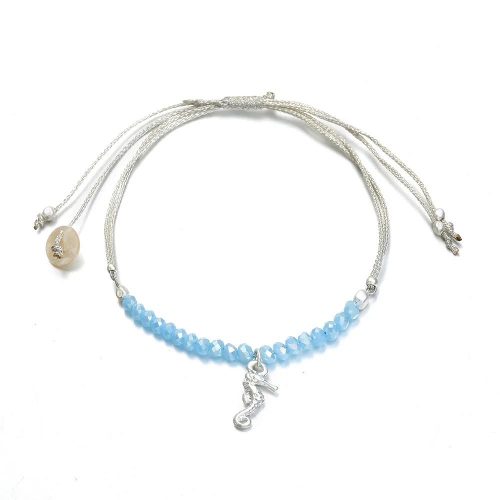 DoreenBeads браслеты дружбы женские подарки ракушка лист морская Лошадь Подвеска в