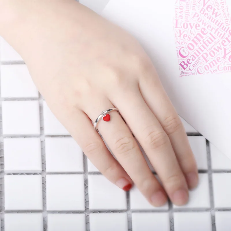 Горячая Распродажа новинка 2018 модные открытые кольца в форме дикого красного