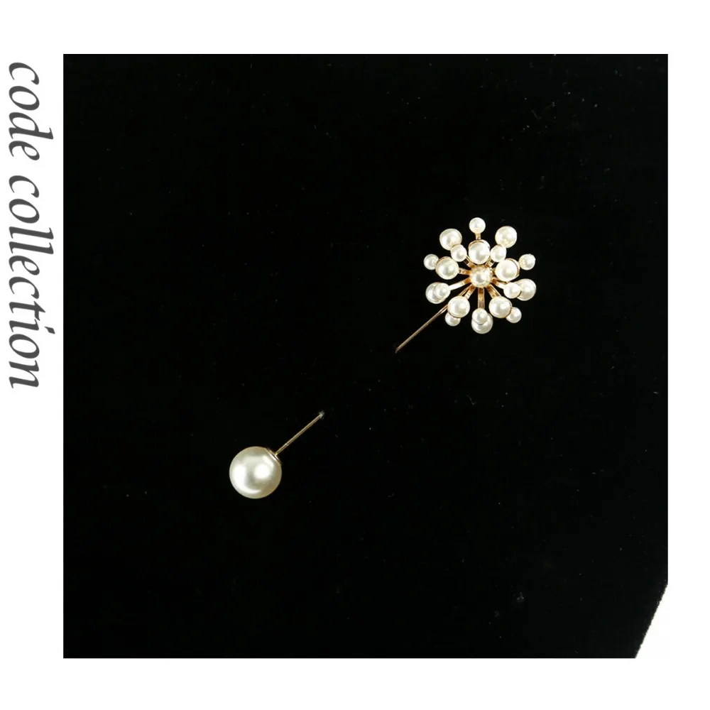 Ins модная стереоскопическая брошь в виде цветка значок с жемчугом бутоньерка