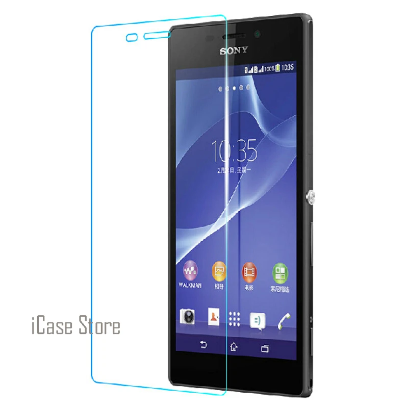 Cheap New 2.5D 0.26mm 9H Phone Mobile Front Tempered Glass For Sony Soni Xperia Experi Xperi Experia E4 E 4 E2105