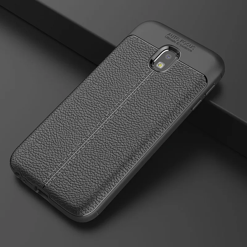 Бизнес дела кожаный силиконовый чехол для Samsung Galaxy J3, J5, J7 года J330 J530 J730 чехол Гибридный Мягкий ТПУ чехол для телефона s