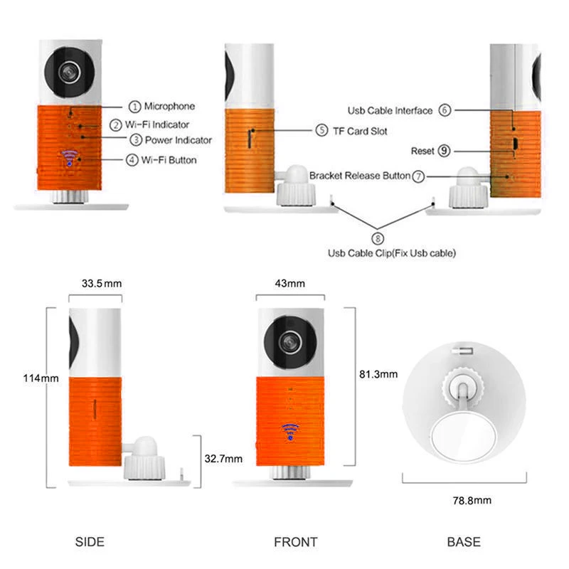 WiFi Smart видеонаблюдения P2P 720 P сети Беспроводной CCTV Камера S Видеоняни и радионяни