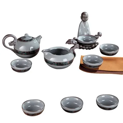 Керамический чайный набор кунг фу для дома простой китайский Ретро Цзиндэчжэнь
