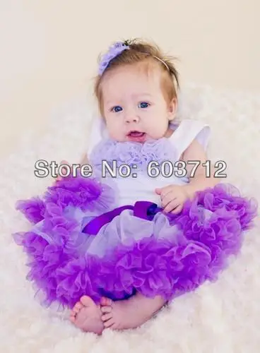 2013New Моды пушистые романтический Фиолетовый pettiskirts девушки пачки юбки для