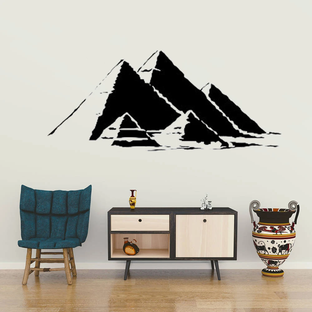 

Egyptian Pyramids Wall Art Decal Ancient Egypt Symbol Wall Sticker Home Living Room Decor Pyramids Removable Wall Mural AZ661