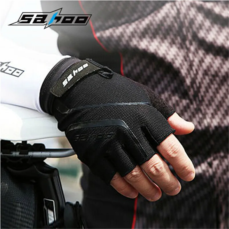 SAHOO 2017 Men's Half Finger Cycling Gloves MTB Bike Bicycle Glove Mittens For Outdoor Sports 3 Color | Спорт и развлечения