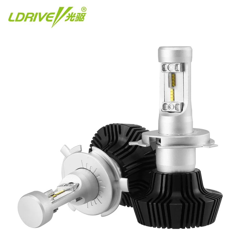 

LDRIVE 1 Pair 9005 9006 Hi Lo H4 H7 H11 Led Headlight 6500K Car Light Bulbs Super Bright 50W/Set Cool White 6500K Fog Lamp