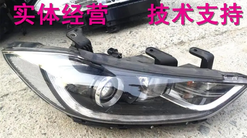 1 шт HID 2017 ~ 2018 Стайлинг автомобиля фары для HUNDAI Elantra Solaris accent Genesis i10 i20 santa fe lantraElantra