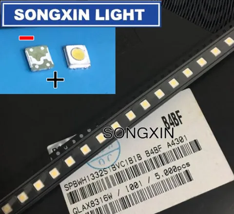 Оптовая продажа, 200 шт., светодиодная подсветка для телевизора Samsung SMD 1 Вт 3537 3535 SMD LED холодный белый 3 в ма для ремонта телевизора Samsung