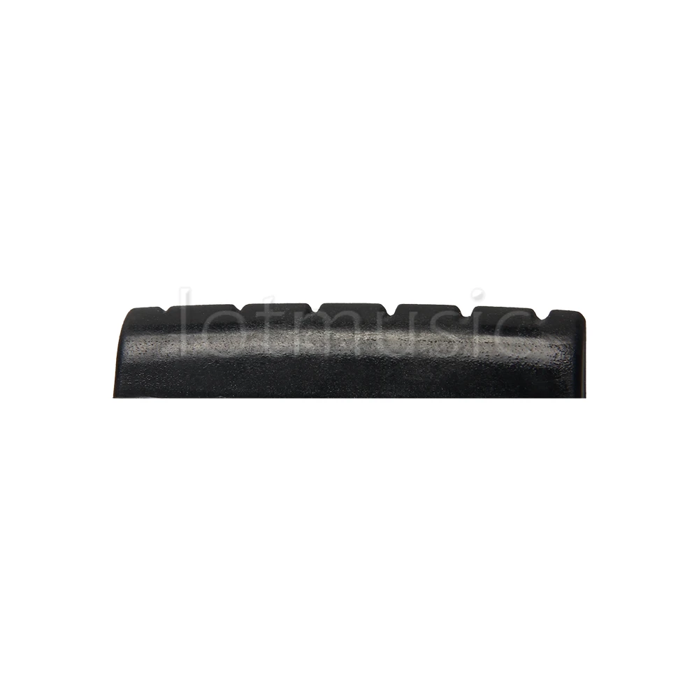 

2pcs Black ABS 6 String Acoustic Guitar Nut Plastic 43mm x 6mm x 9.3mm