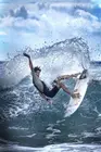 Водный балет серфинг фотография от DIANNE Шелковый плакат декоративной живописи 24X36INCH