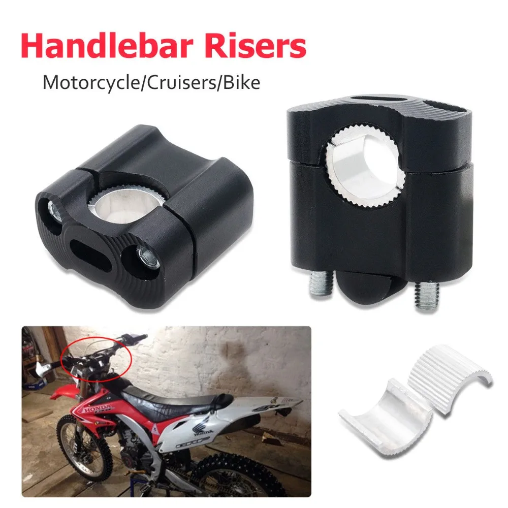 2x 7/8 &quotУниверсальный зажим для бара Riser Taper руль мотоцикла алюминия|Руль