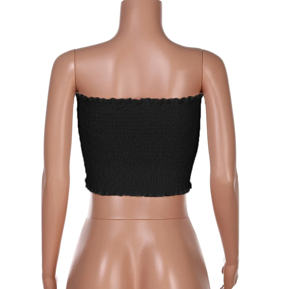 Топы трубы женские без бретелек эластичное бандо на груди топы бюстгальтер