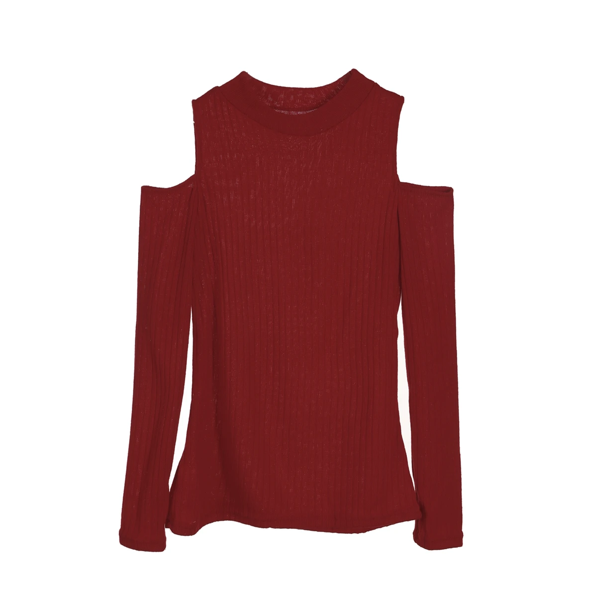 Sexy Turtleneck Off Shoulder Sweaters Womens Long Sleeve Casual Slim Pullover Top Bodycon Knitwear Ladies Sweater Jumper Tops | Женская