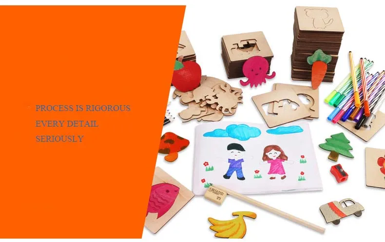 Preskool детская игрушка для детей DIY картина шаблон Забавный граффити раскраска игра раннее образование игрушка