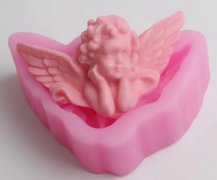 3D Ангел девушка мыло силиконовые формы смолы глины свечи Детские вечерние инструменты для украшения тортов из мастики конфеты шоколадные формы