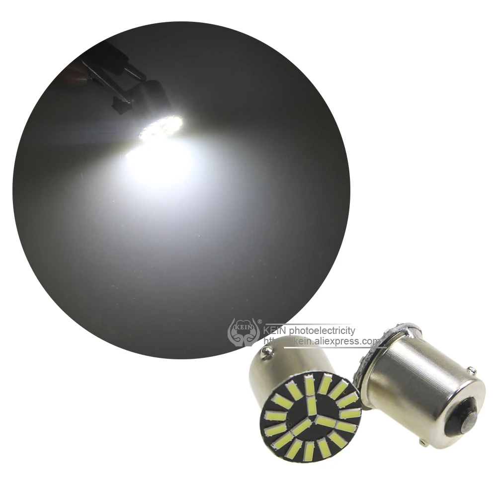 KEIN 2 шт. 1156 led ba15s p21w 4014 18smd Светодиодные Автомобильные задние огни лампы DRL