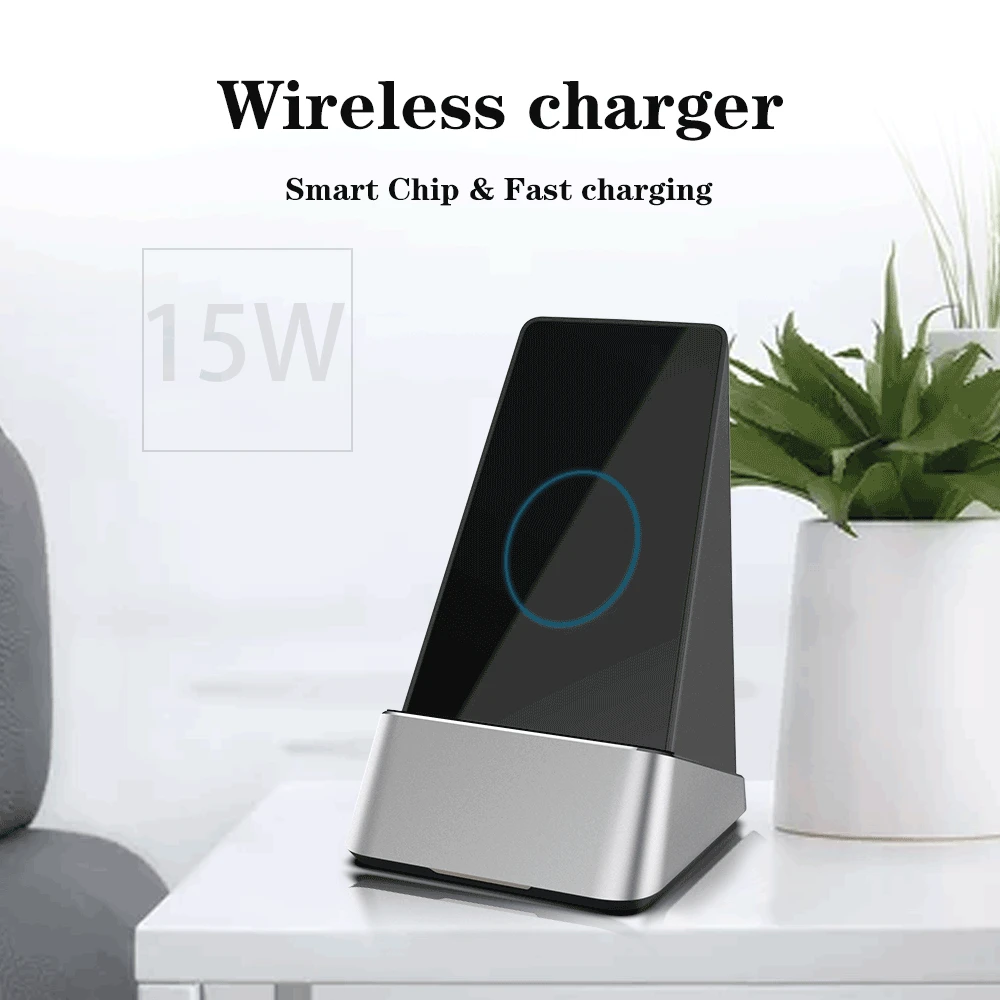 Беспроводное зарядное устройство Ascromy 15 Вт Qi для iPhone XS Max X 8 Plus Samsung s10 + S10 Quick Charge