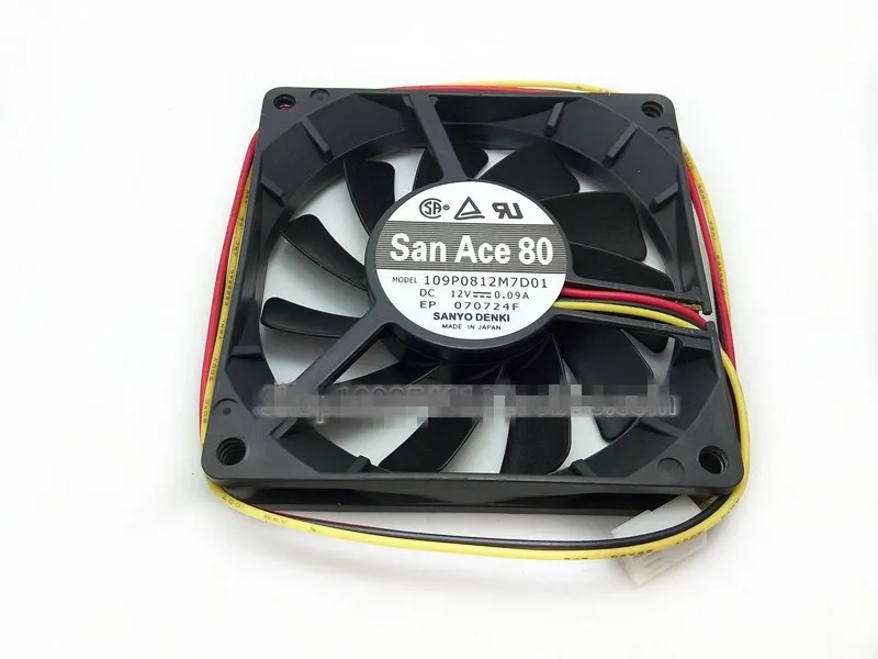 

5pcs SANYO DENKI 109P0812M7D01 8015 80x80x15mm fan 12V 0.09A Cooling Fan CPU fan so silent case 80mm cooling fan 3wires