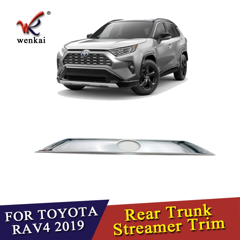 Высококачественная хромированная накладка на багажник из АБС пластика для Toyota