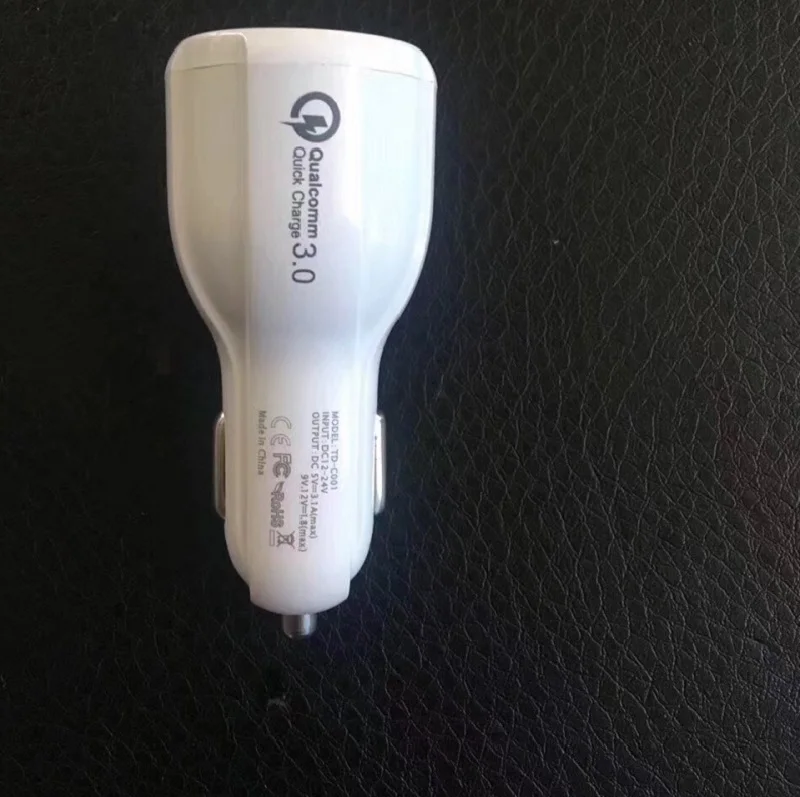 Автомобиль USB Зарядное устройство Quick Charge 3 0 Мобильный телефон 2 Порты и разъёмы