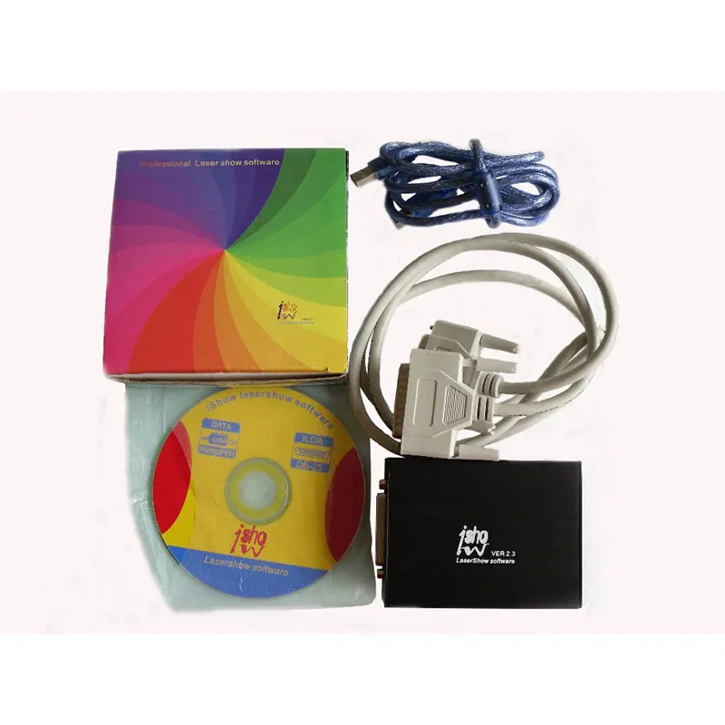 iShow V2.3 Ishow 2,3 USB 2,0 USB источник питания ILDA PC лазерный контроллер шоу программное обеспечение лазерное шоу дизайнерская программа ishow - Цвет: iShow V2.3