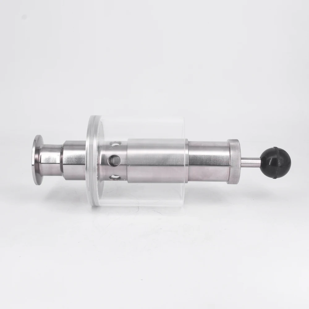 1.5" Tri Clamp 0.2-2.2 Bar Adjustable Pressure Relief Direct Safety Valve Sanitary SUS304 Stainless Steel Beer Brew