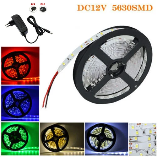 5 м 300 светодиодный s 5630 SMD Светодиодные ленты света DC12V Строка Светодиодный лента в
