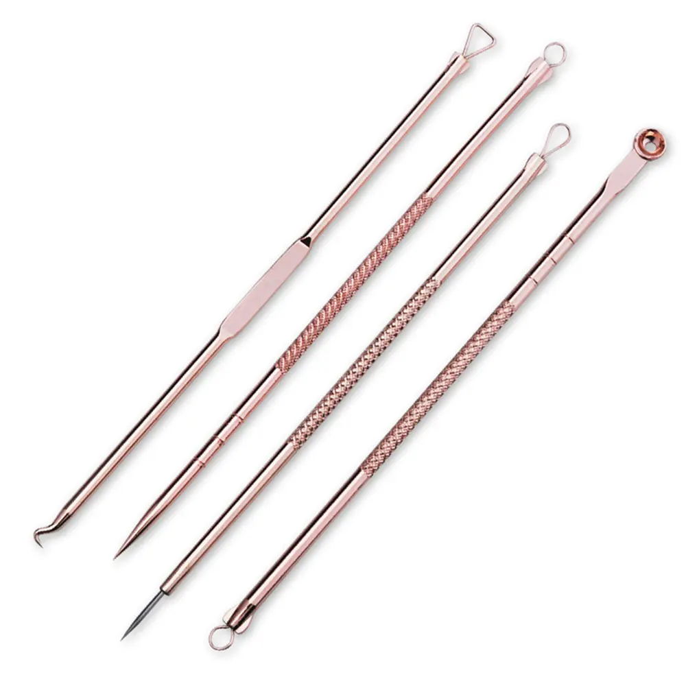 Инструменты для очистки 4 шт. из нержавеющей стали удаления угрей и прыщей