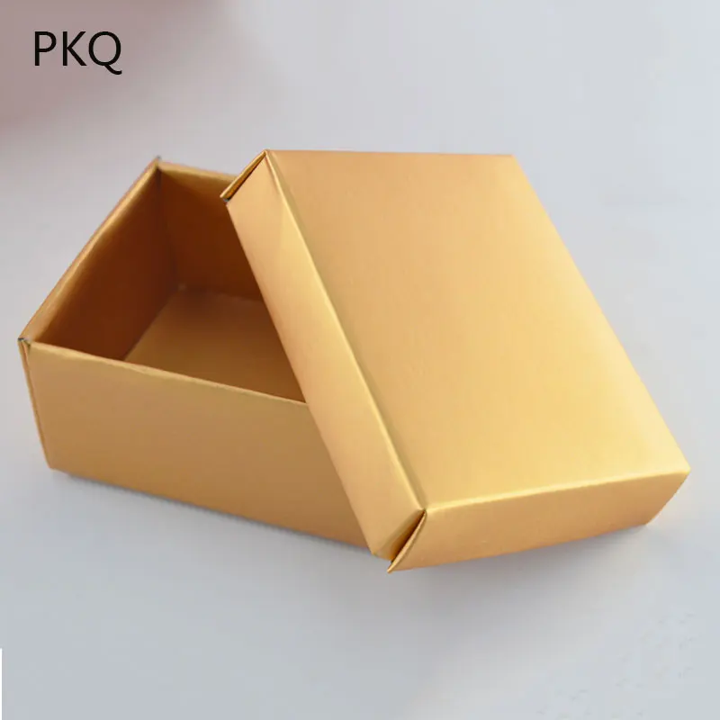 60 шт. высокое качество Бумага картон крафт коробке 8x6 5x3 8 см золотая бумага