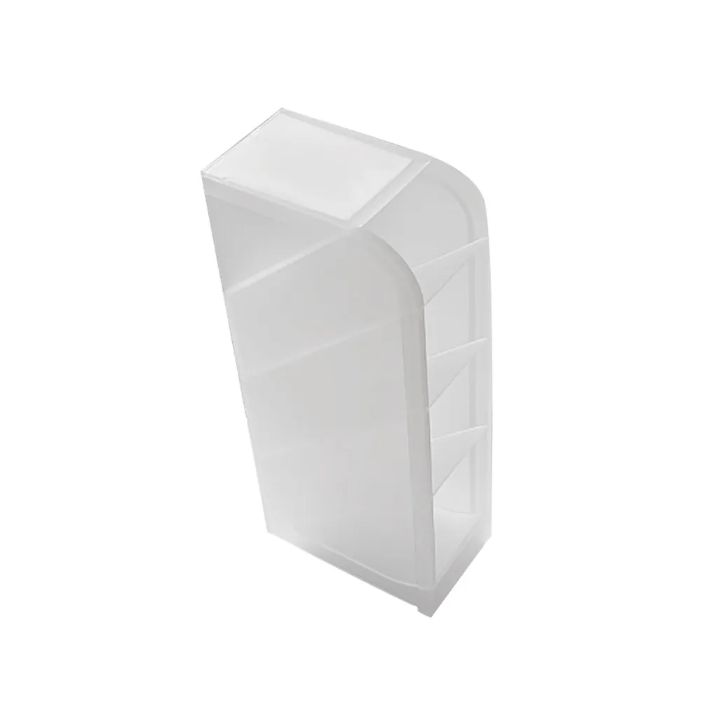 Multifunctional white 4-layer office desktop pen makeup brush storage box convenient box^30 | Storage Boxes &amp Bins