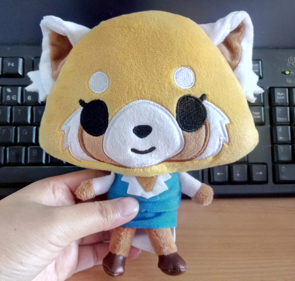 Япония Aggretsuko агрессивный Retsuko Sanrio плюшевые игрушки кукла 2 шт.|Персонажи